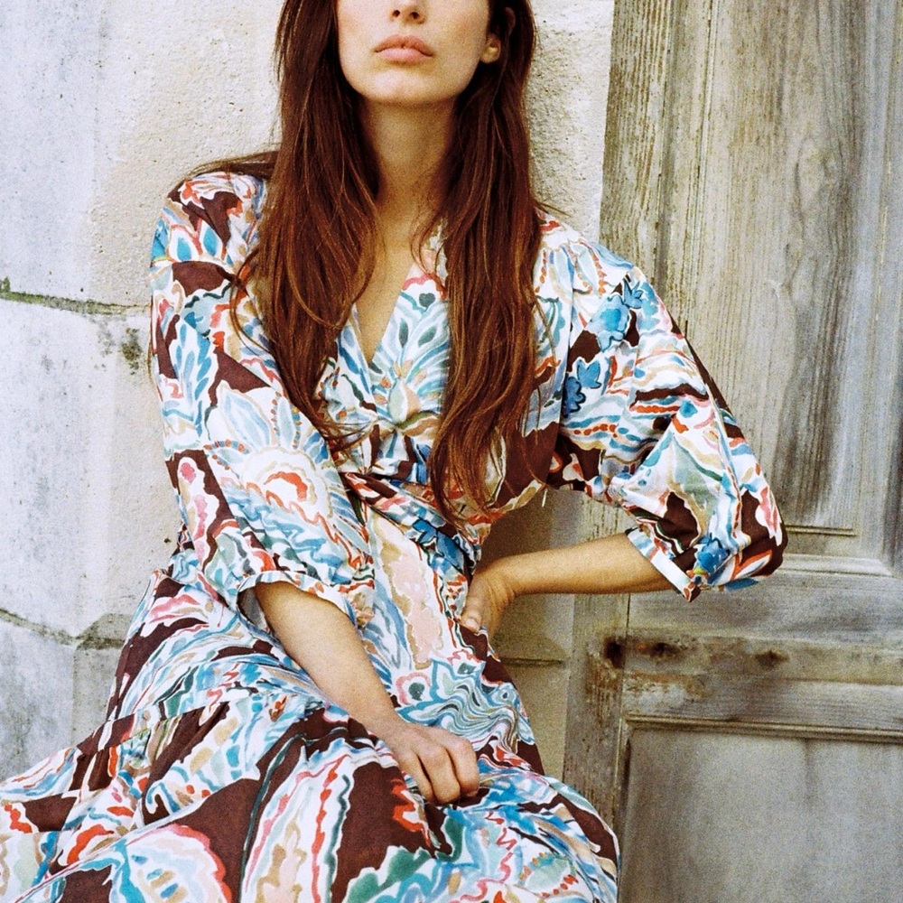 Zara Multicolor Floral Dress